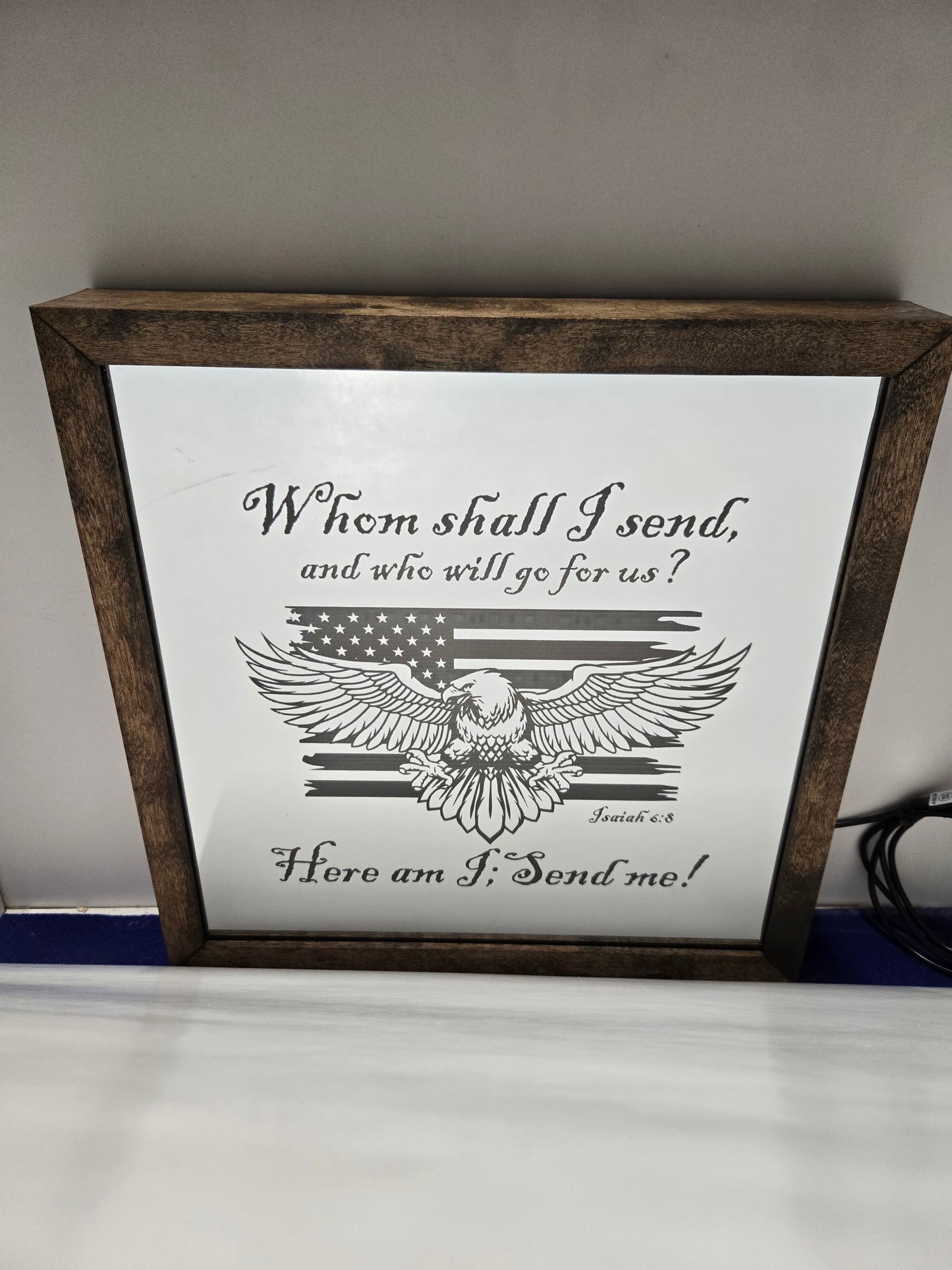 Whom Shall I Send Light Box