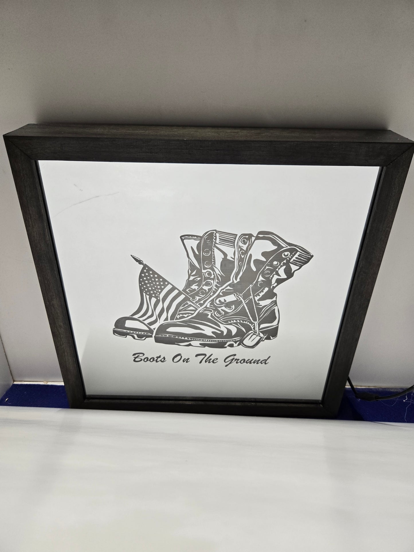 Boots on the Ground Light Box