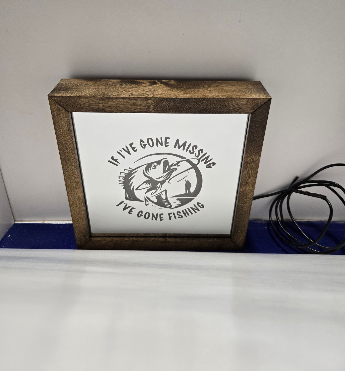 Gone Fishing Light Box