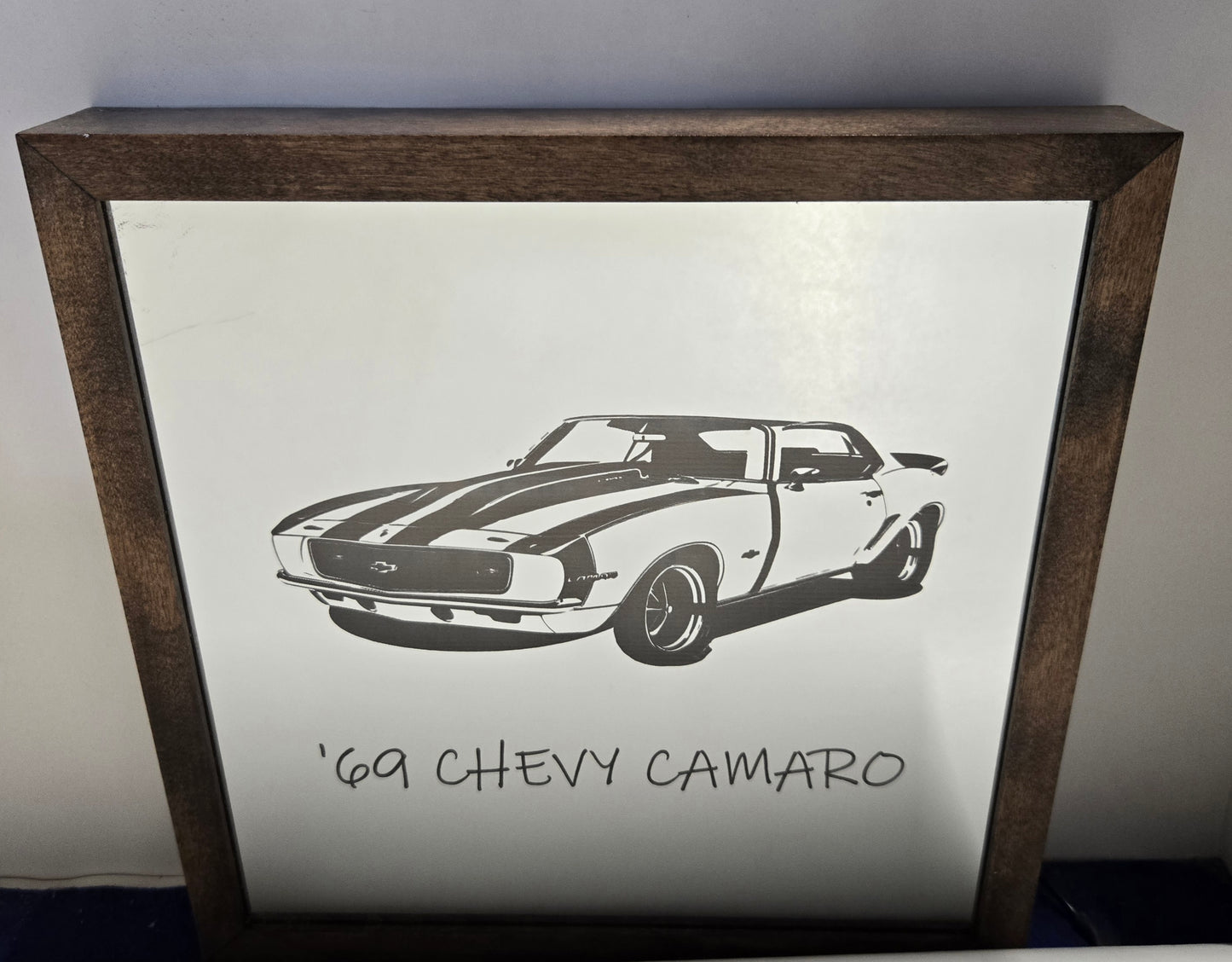 '69 Chevy Camaro Mirror Light Box