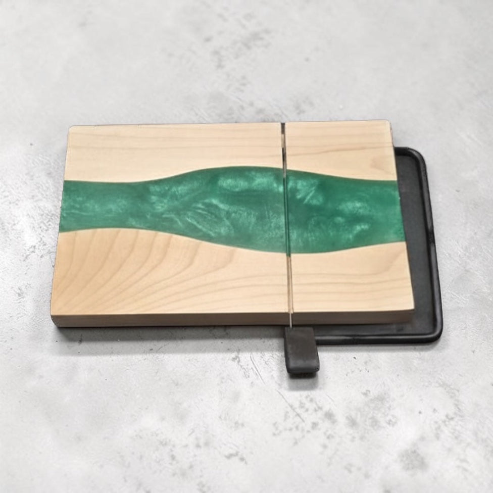 Epoxy Cheese Slicer-Forest Green