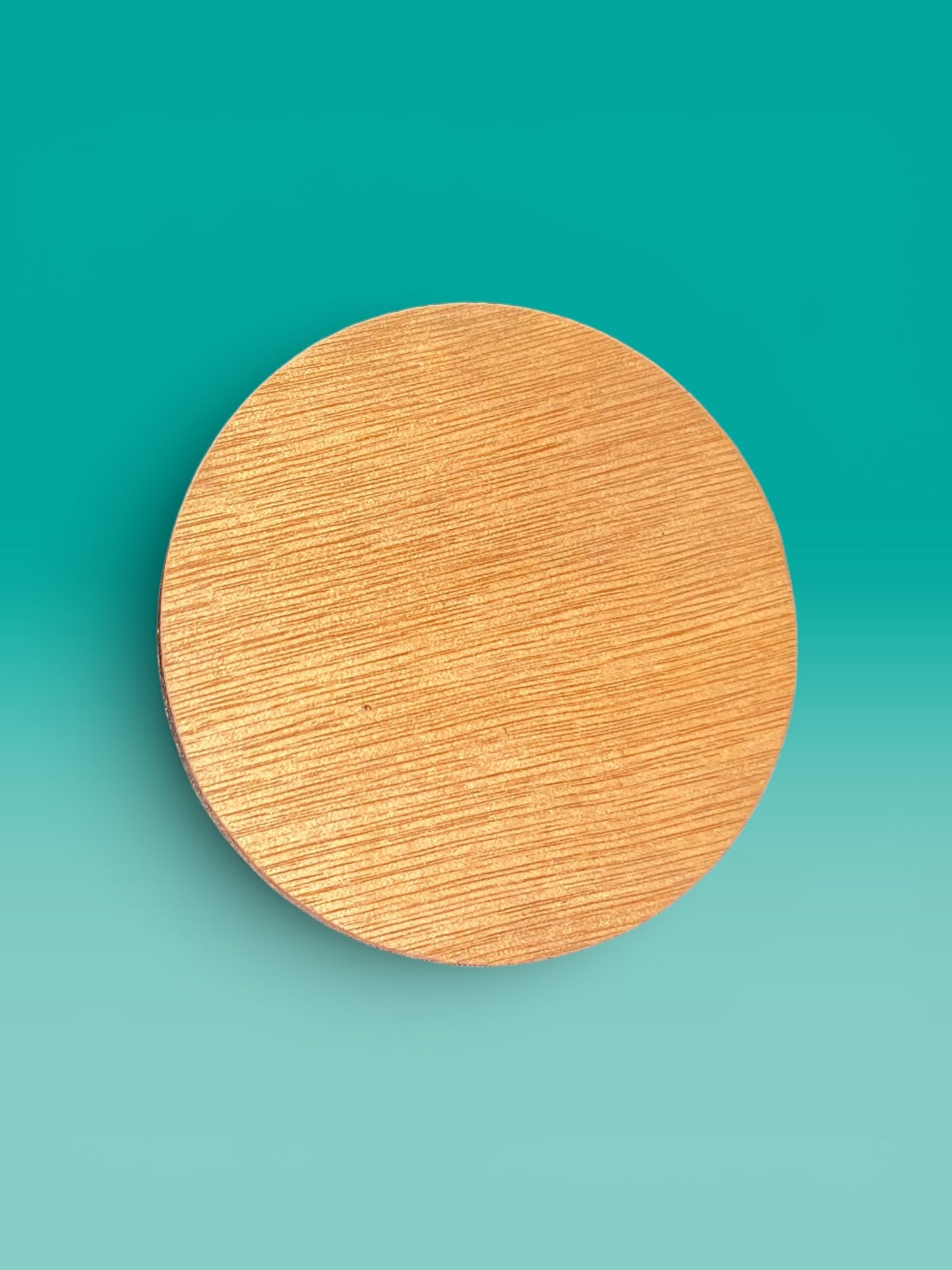 Round Wood Trinkets with Flower Inlay