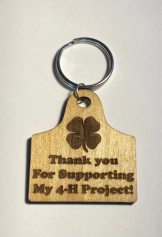 4-H Thank you Keychains