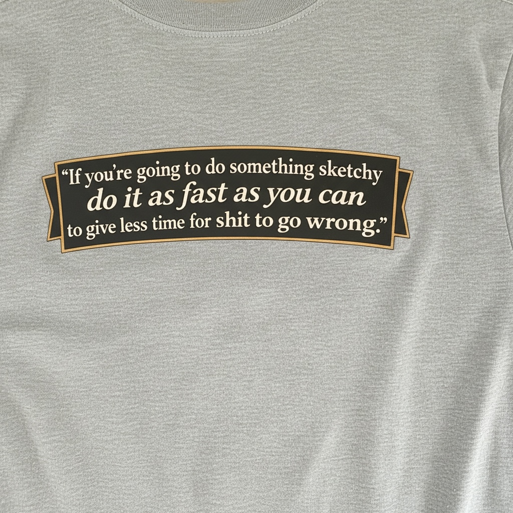 Doing Something Sketchy Pocket T-Shirt