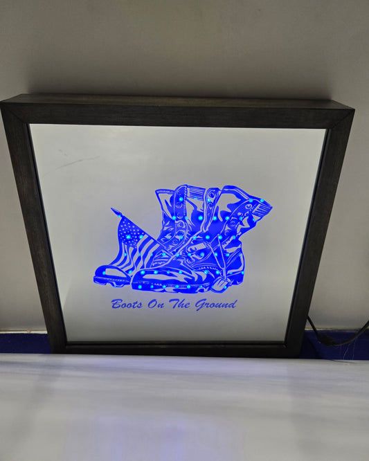 Boots on the Ground Light Box