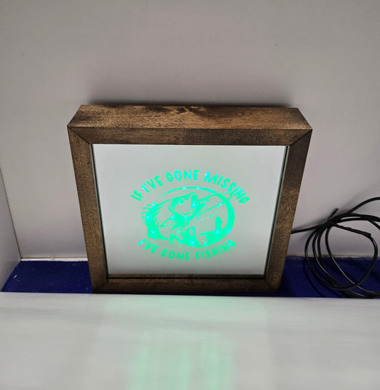 Gone Fishing Light Box