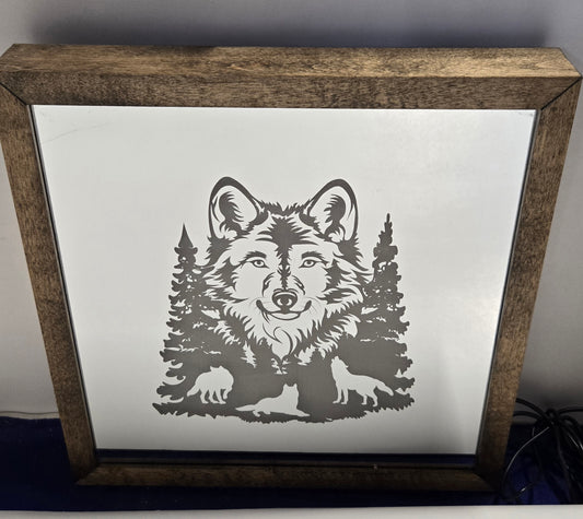 Wolf Mirror Light Box