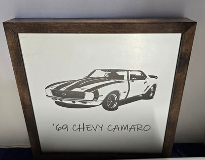 '69 Chevy Camaro Mirror Light Box