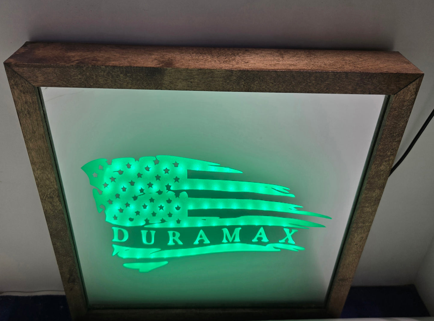 Duramax Flag Mirror Light Box