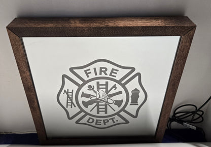 Maltese Cross Mirror Light Box