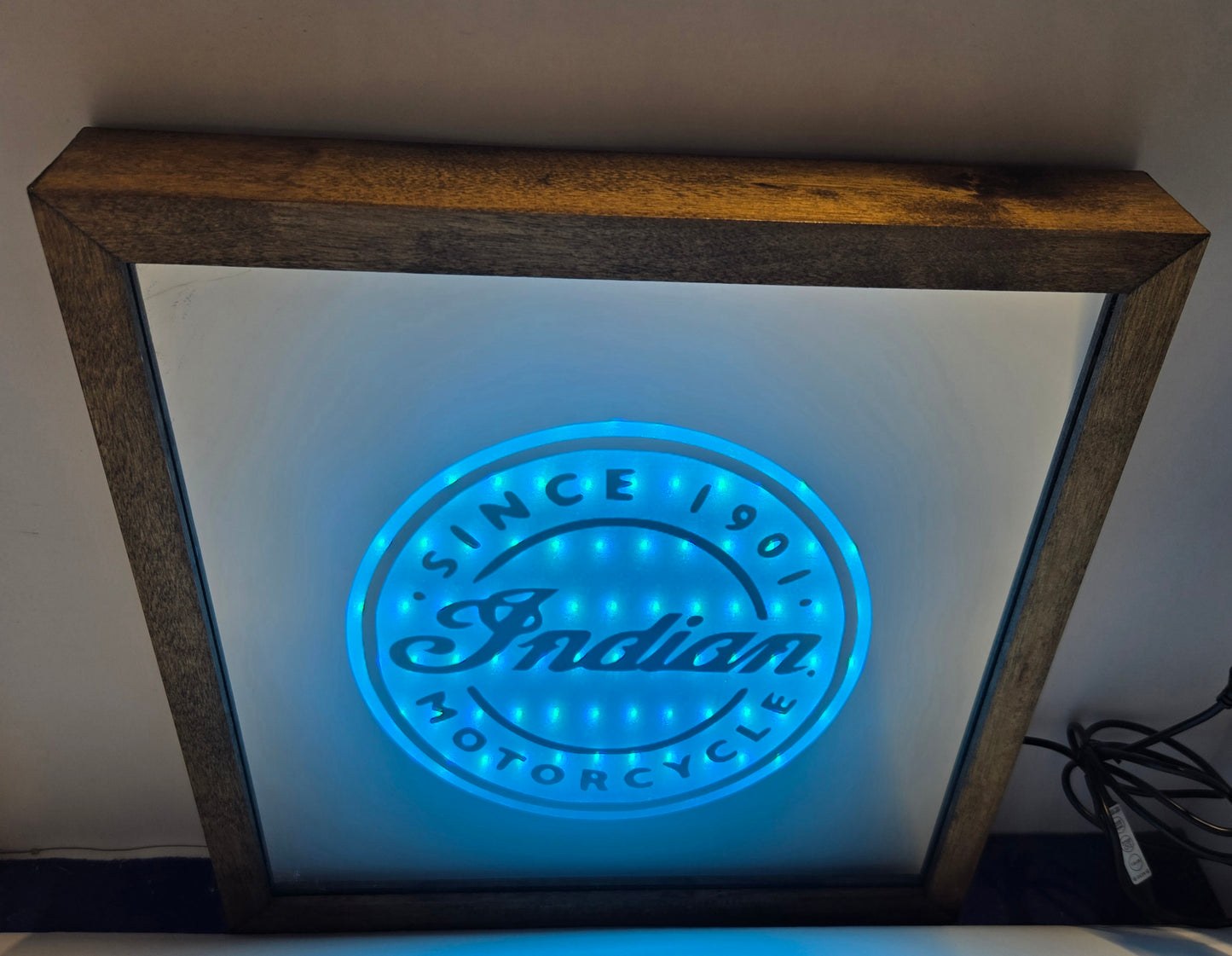 Indian Motorcycle Mirror Light Box
