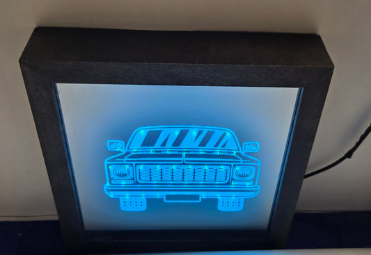 Square Body Truck Mirror Light Box