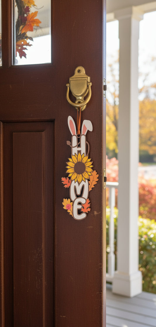 Fall Home Sunflower Door Hanger