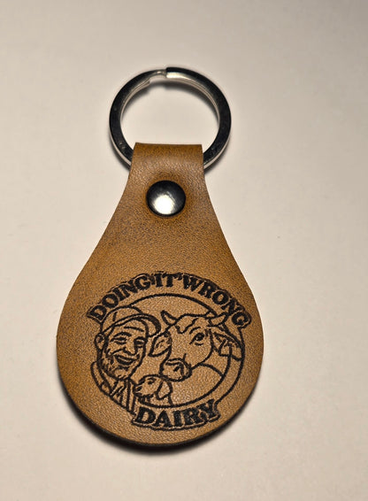 Doing It Wrong Dairy Key Chain