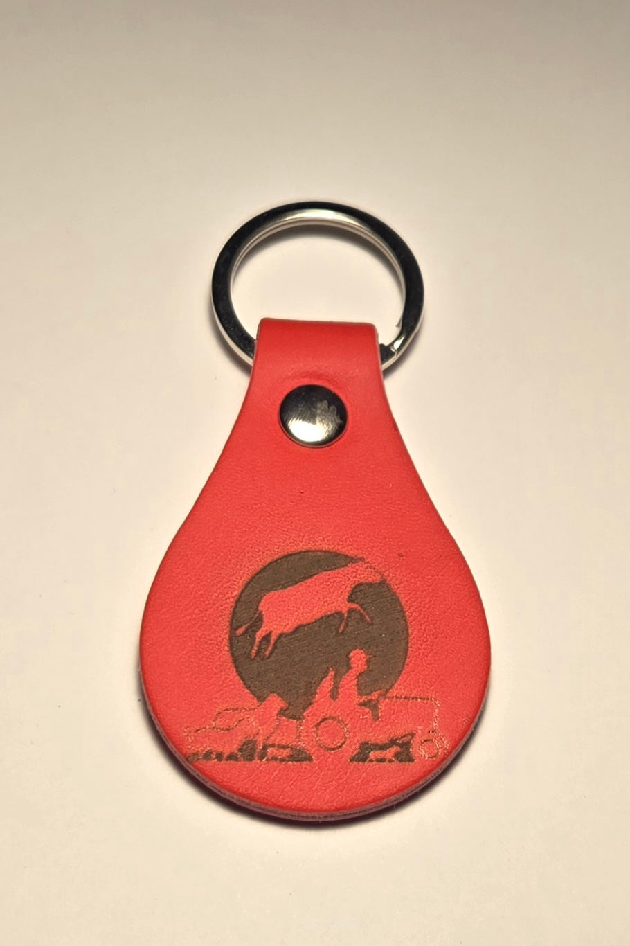 Doing It Wrong Dairy Enterprise Leather Keychain