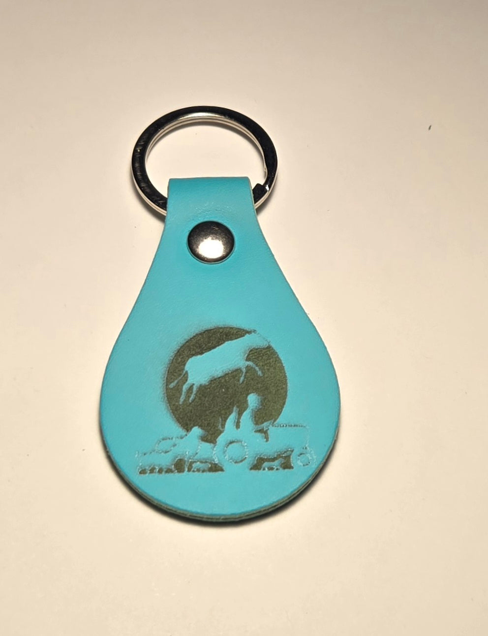 Doing It Wrong Dairy Enterprise Leather Keychain