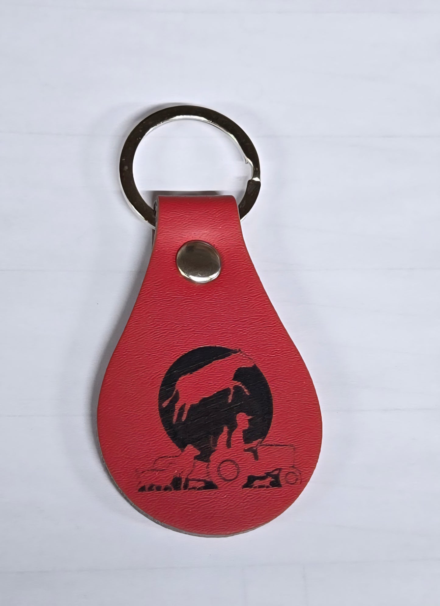 Doing It Wrong Dairy Enterprise Leather Keychain