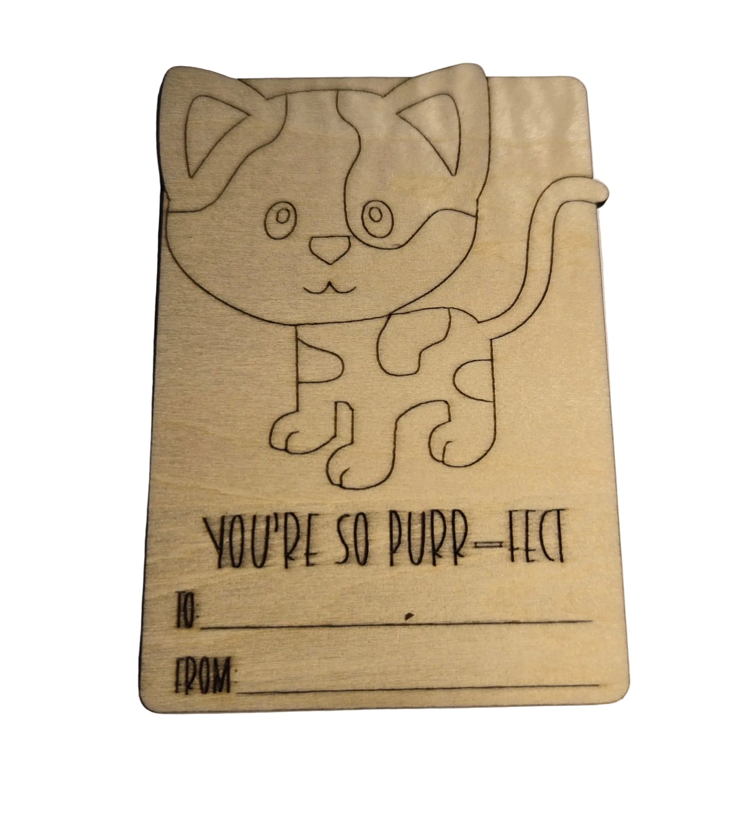 Wood Valentine Cards
