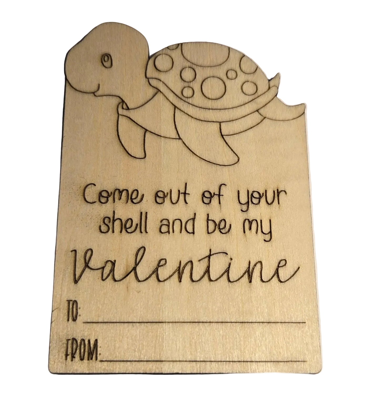 Wood Valentine Cards