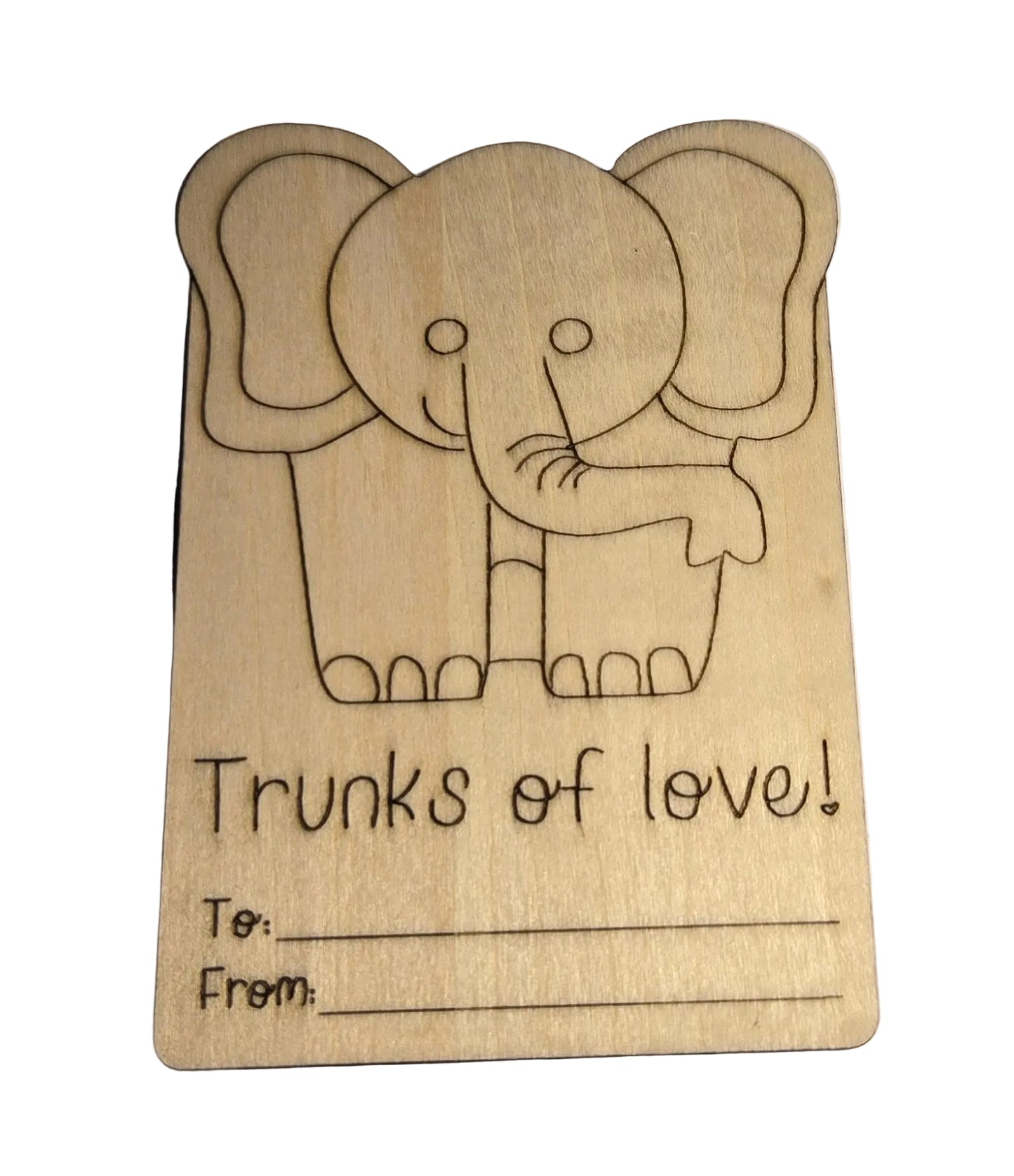 Wood Valentine Cards