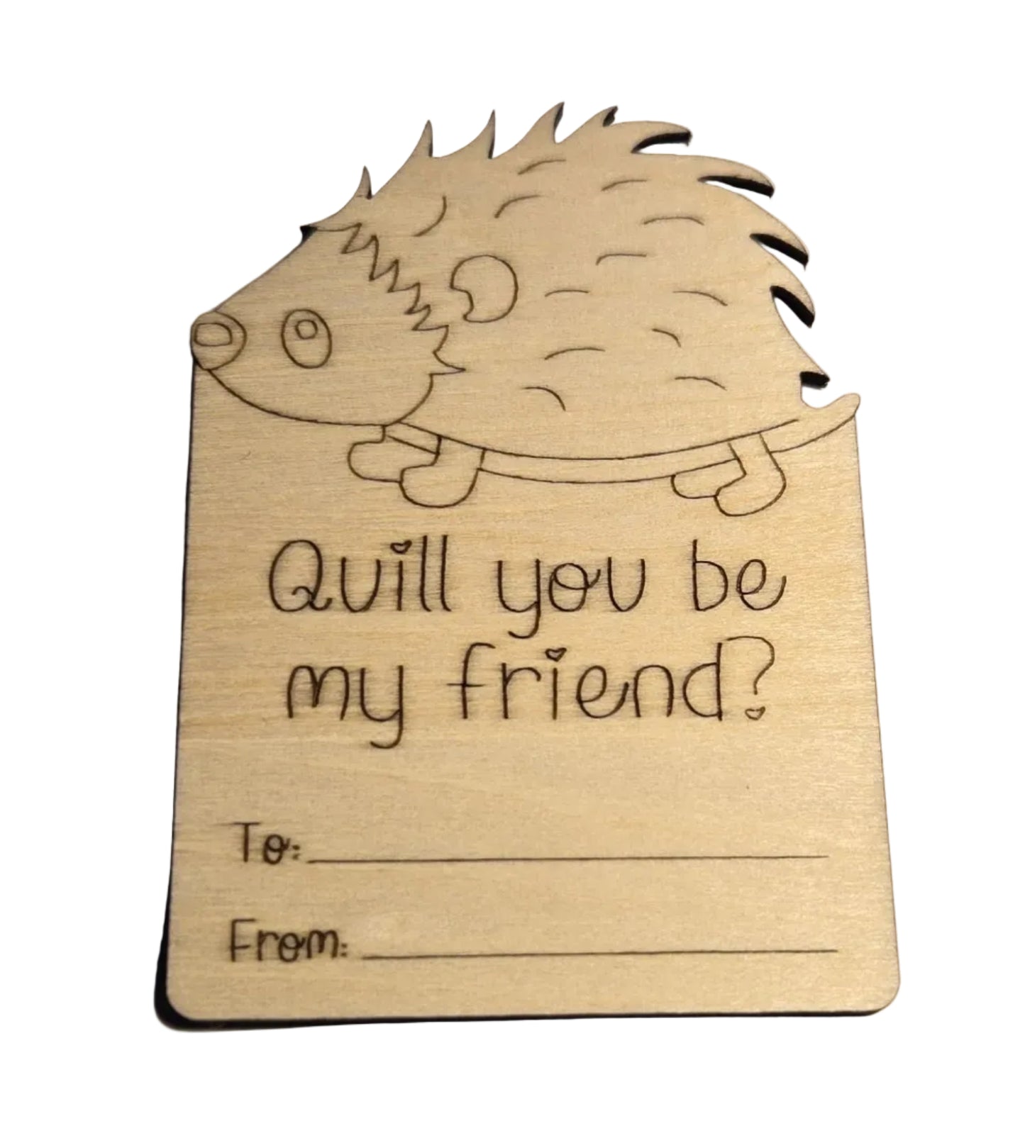 Wood Valentine Cards