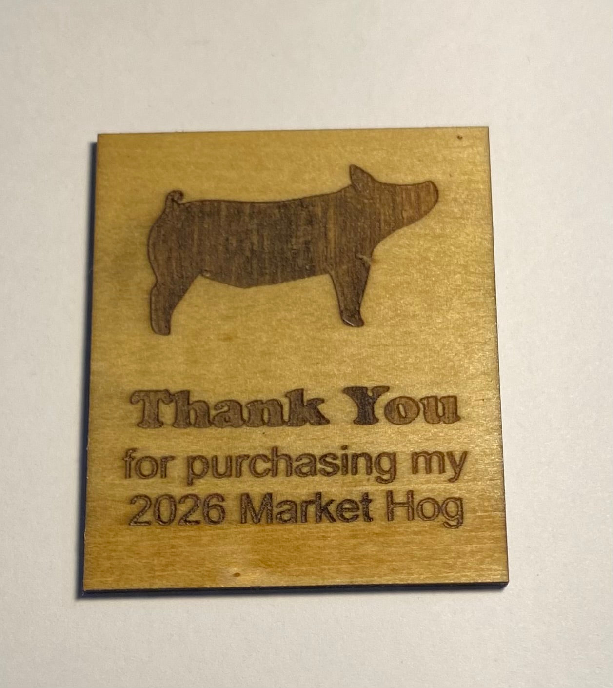 Market Animal Buyer Thank You Keychains & Magnets