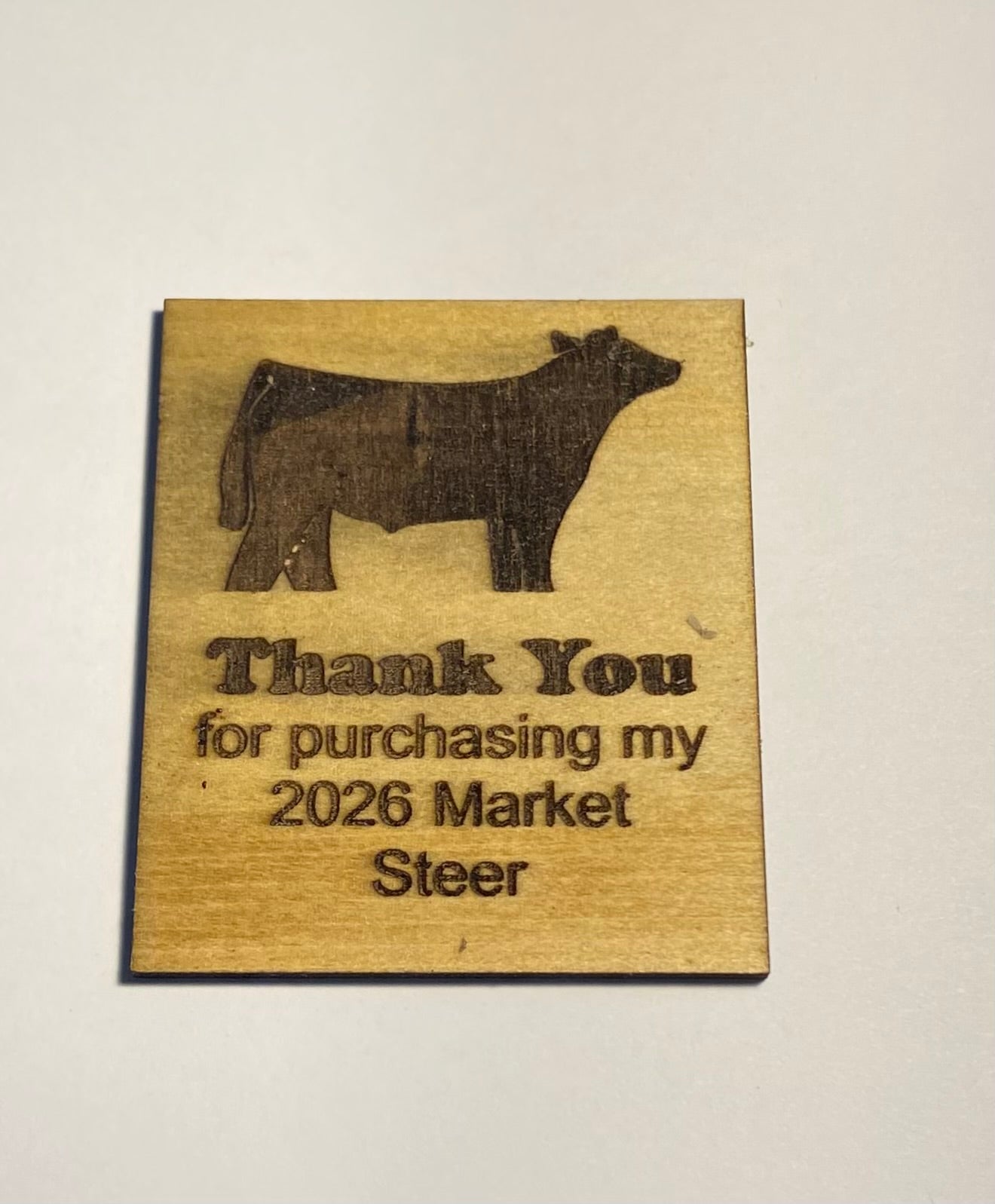 Market Animal Buyer Thank You Keychains & Magnets
