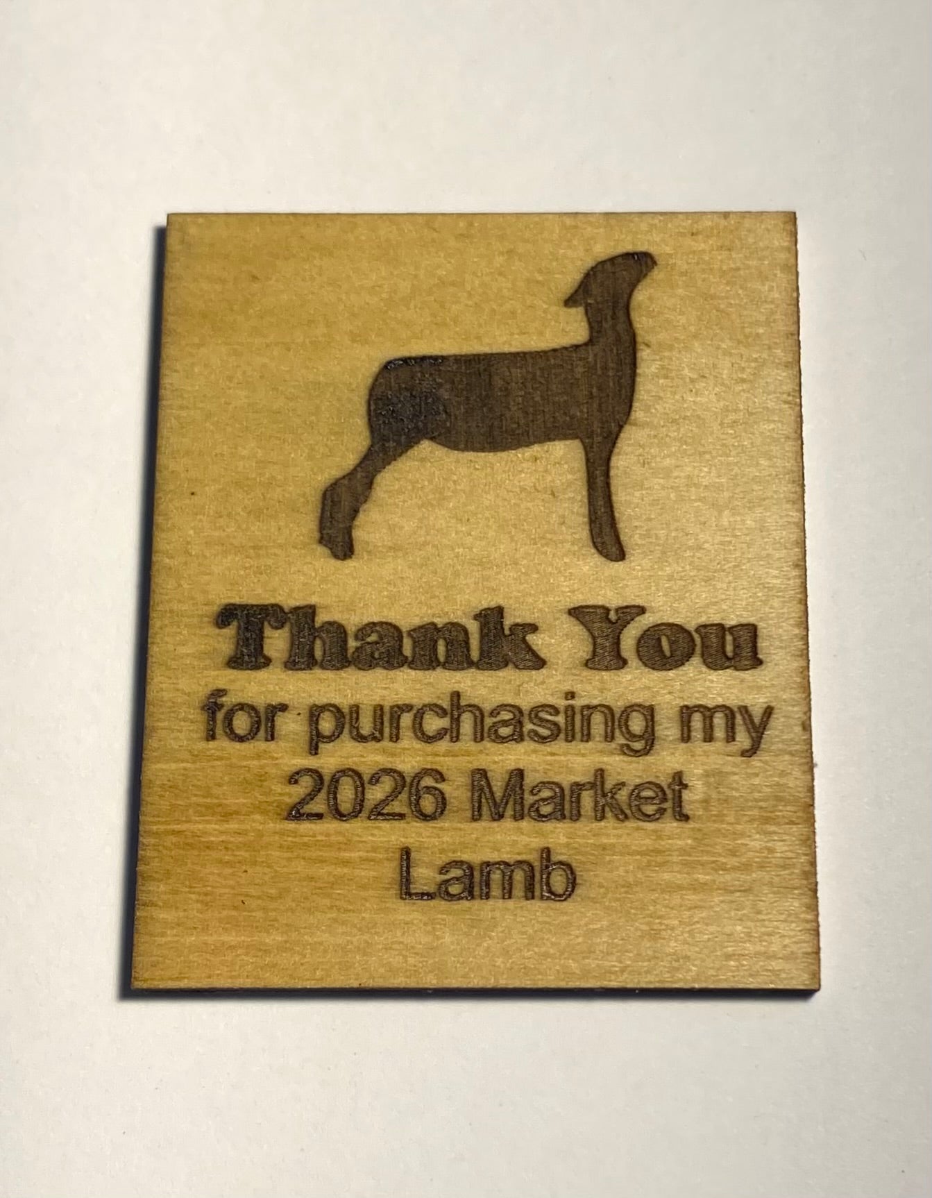 Market Animal Buyer Thank You Keychains & Magnets