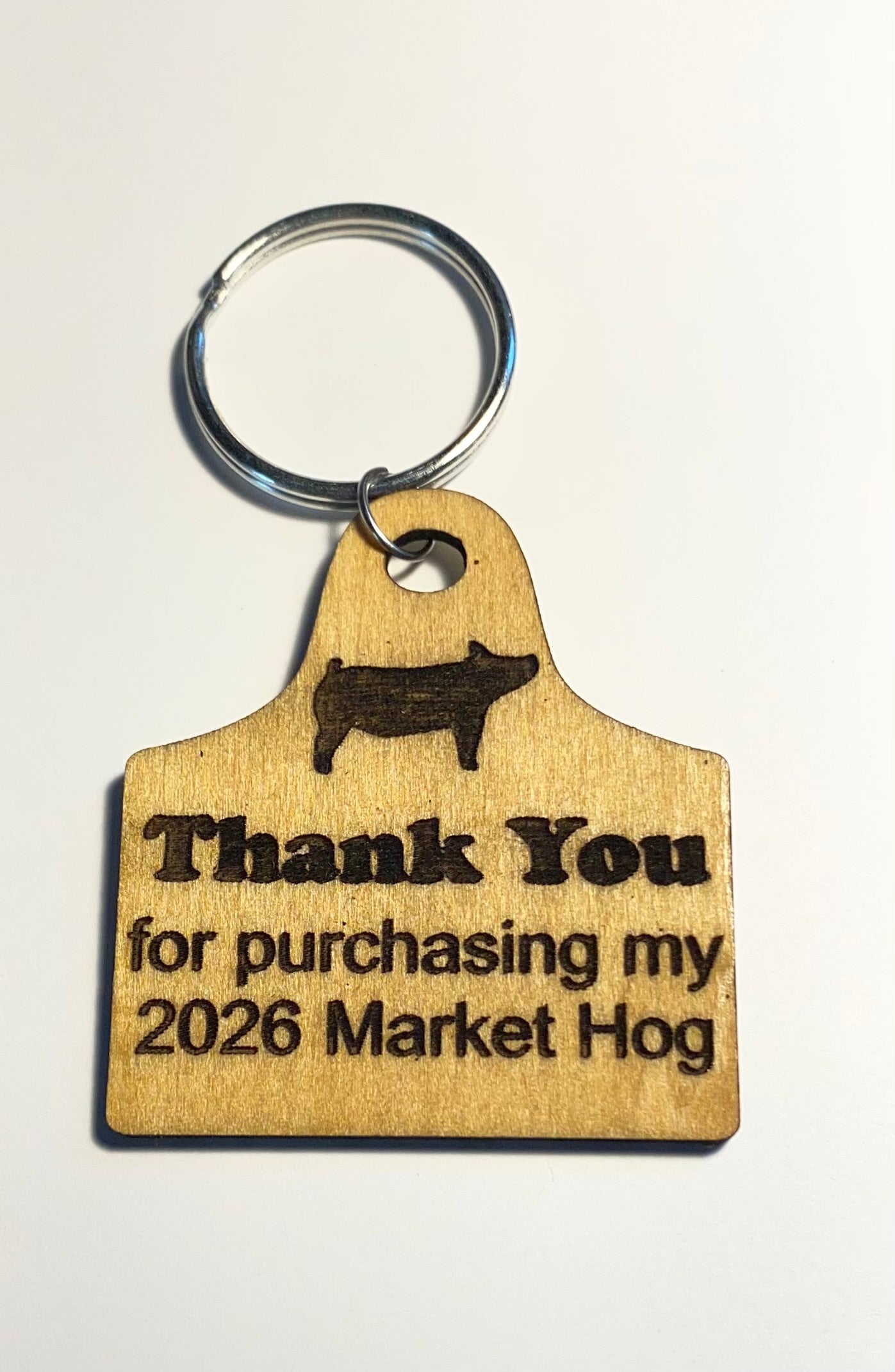 Market Animal Buyer Thank You Keychains & Magnets