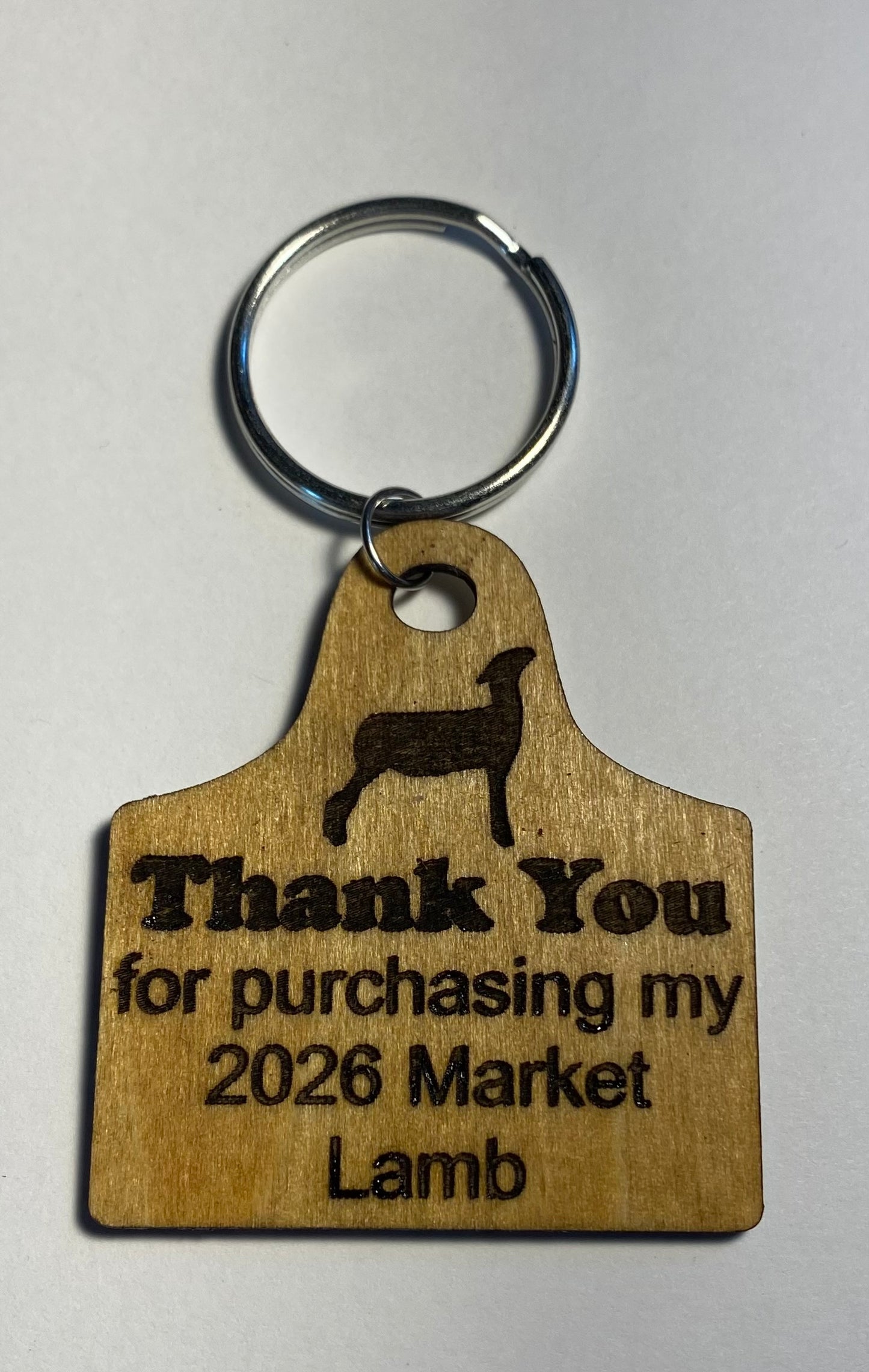 Market Animal Buyer Thank You Keychains & Magnets