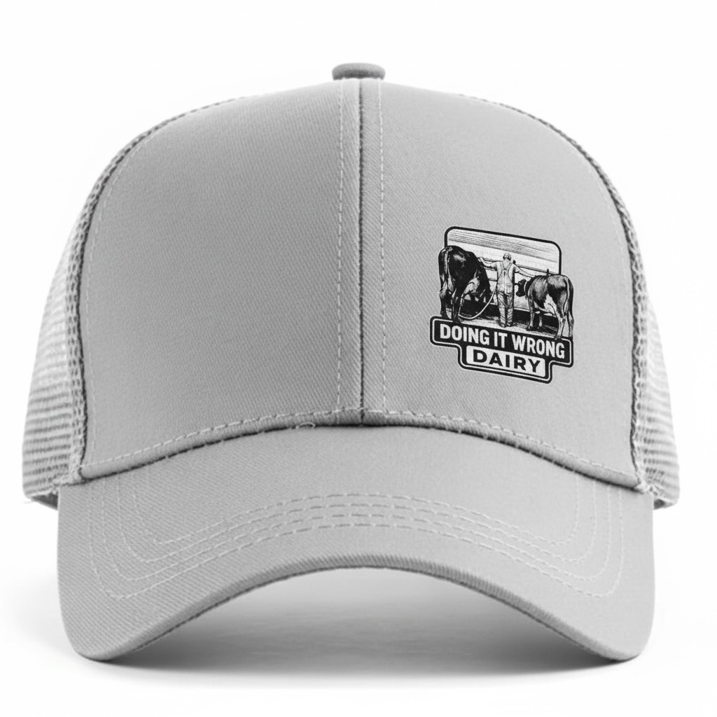 Doing It Wrong Dairy Tie Stall Ponytail Hat