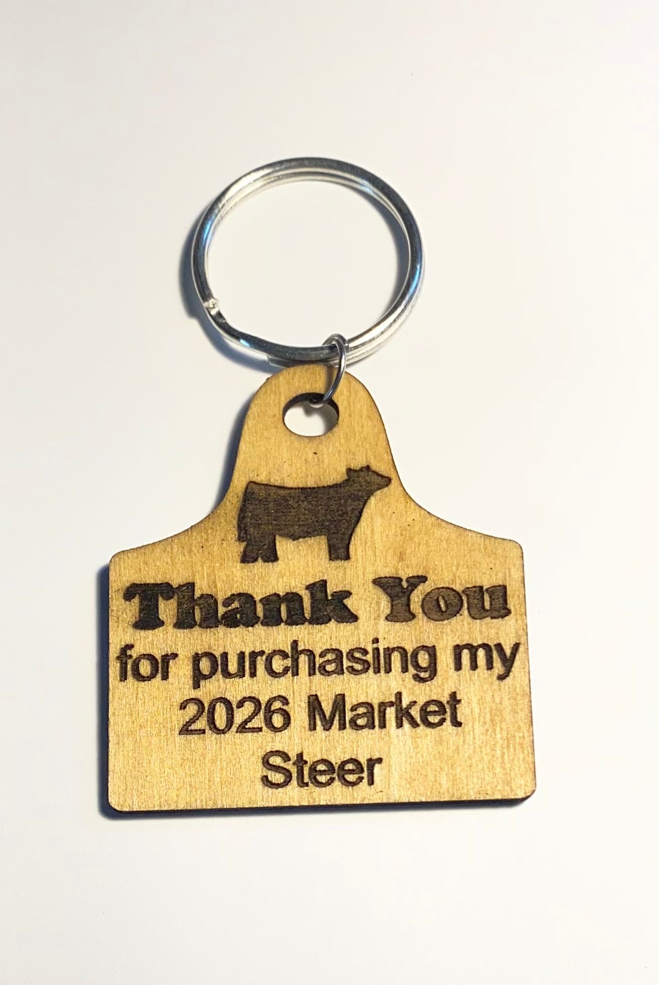 Market Animal Buyer Thank You Keychains & Magnets