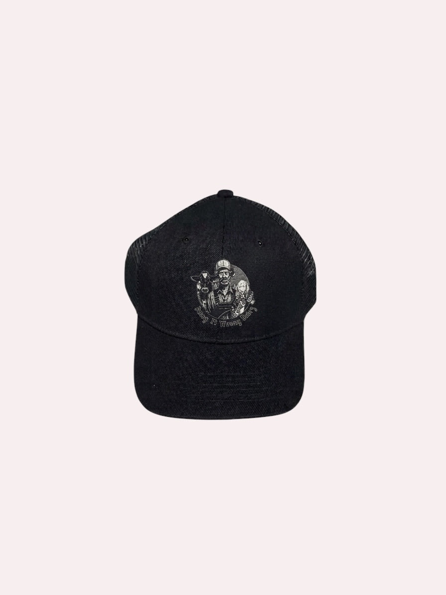 Doing It Wrong Dairy Hat- Black and White