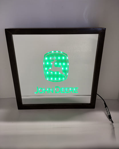 John Deere Mirror Light Box- 2 Legged