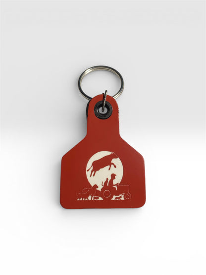 Doing It Wrong Dairy- Cow Ear Tag Keychains