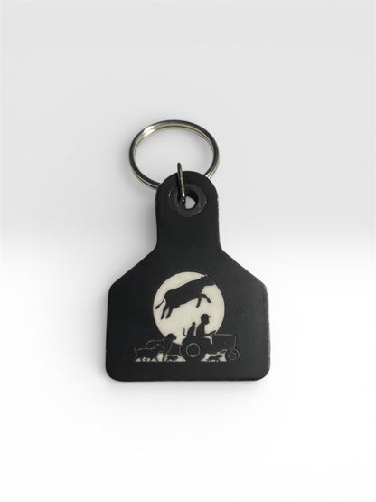 Doing It Wrong Dairy- Cow Ear Tag Keychains