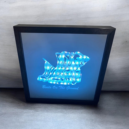 Boots on the Ground Mirror Light Box