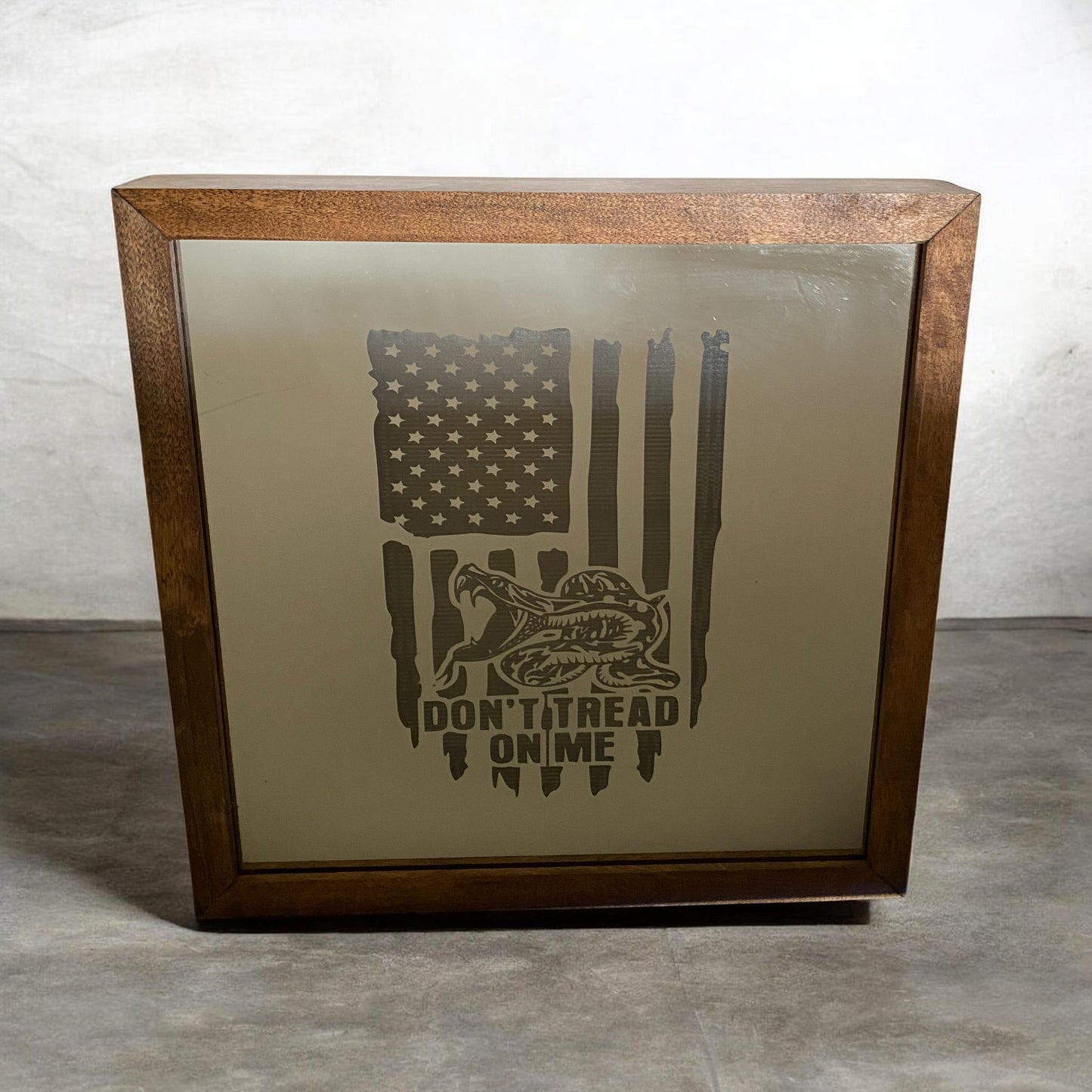 Don't Tread On Me Mirror Light Box