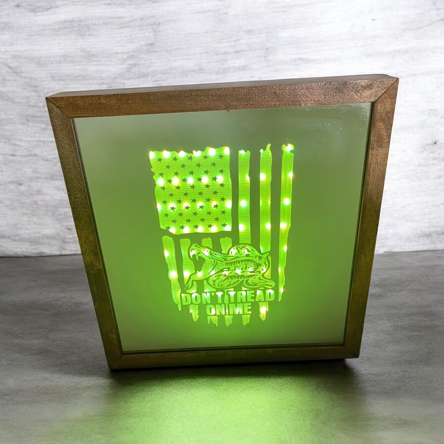Don't Tread On Me Mirror Light Box