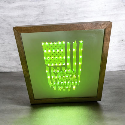 Don't Tread On Me Mirror Light Box