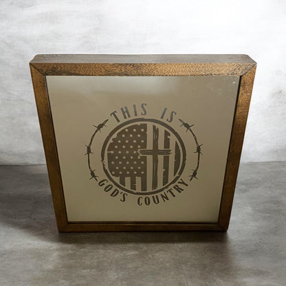 God's Country Mirror Light Box