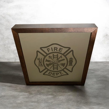 Maltese Cross Mirror Light Box