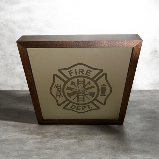 Maltese Cross Mirror Light Box