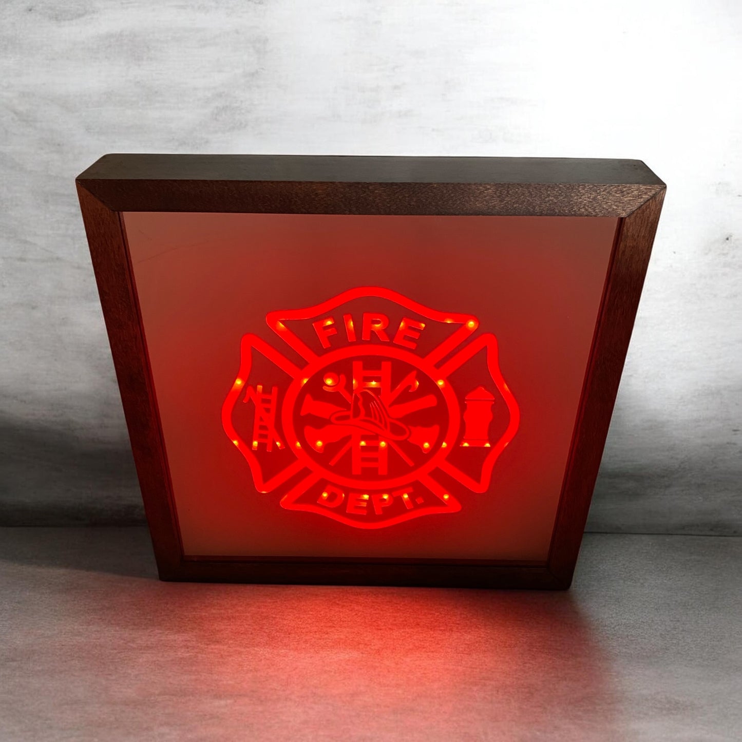 Maltese Cross Mirror Light Box