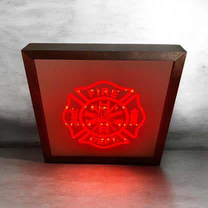Maltese Cross Mirror Light Box