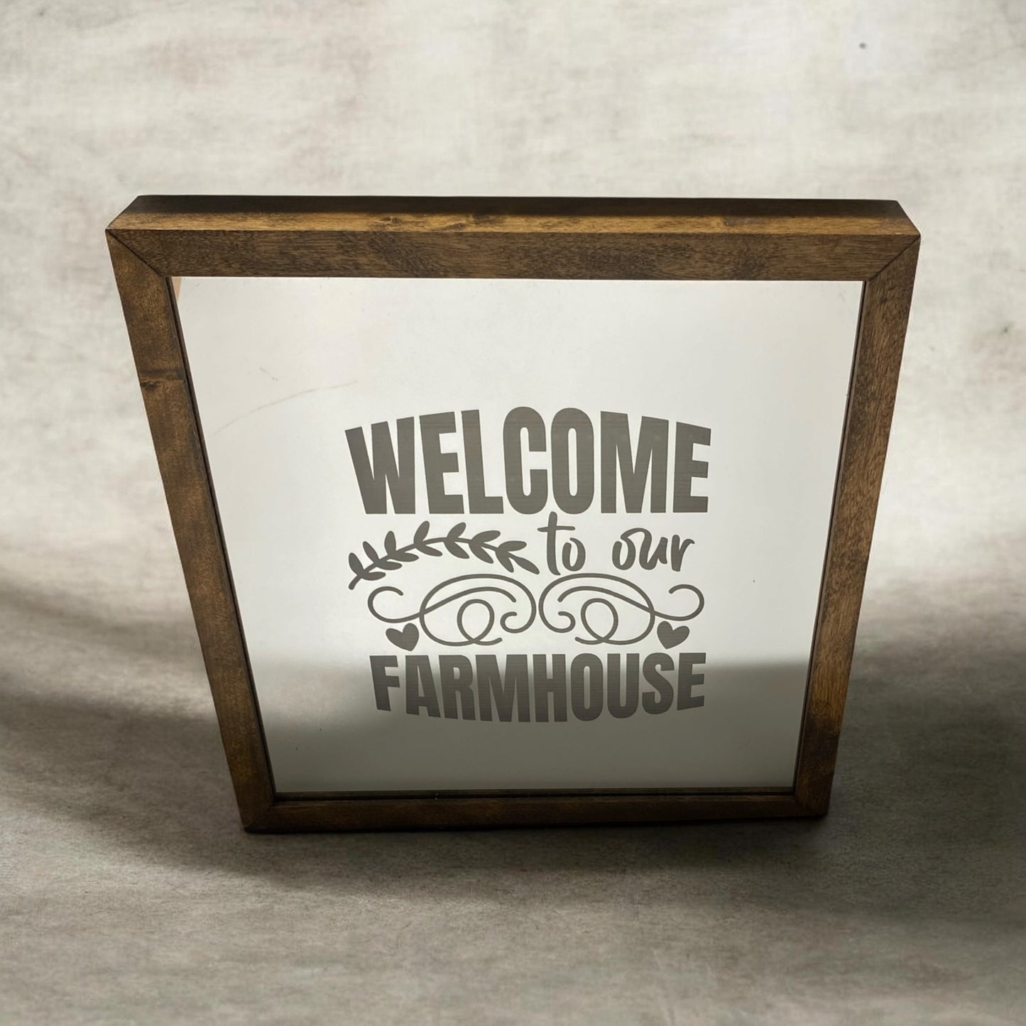 Welcome to our Farmhouse Mirror Light Box