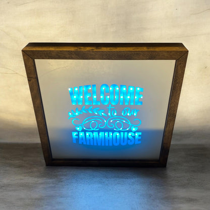 Welcome to our Farmhouse Mirror Light Box