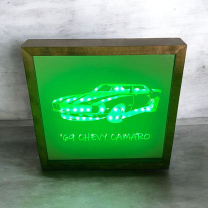 '69 Chevy Camaro Mirror Light Box