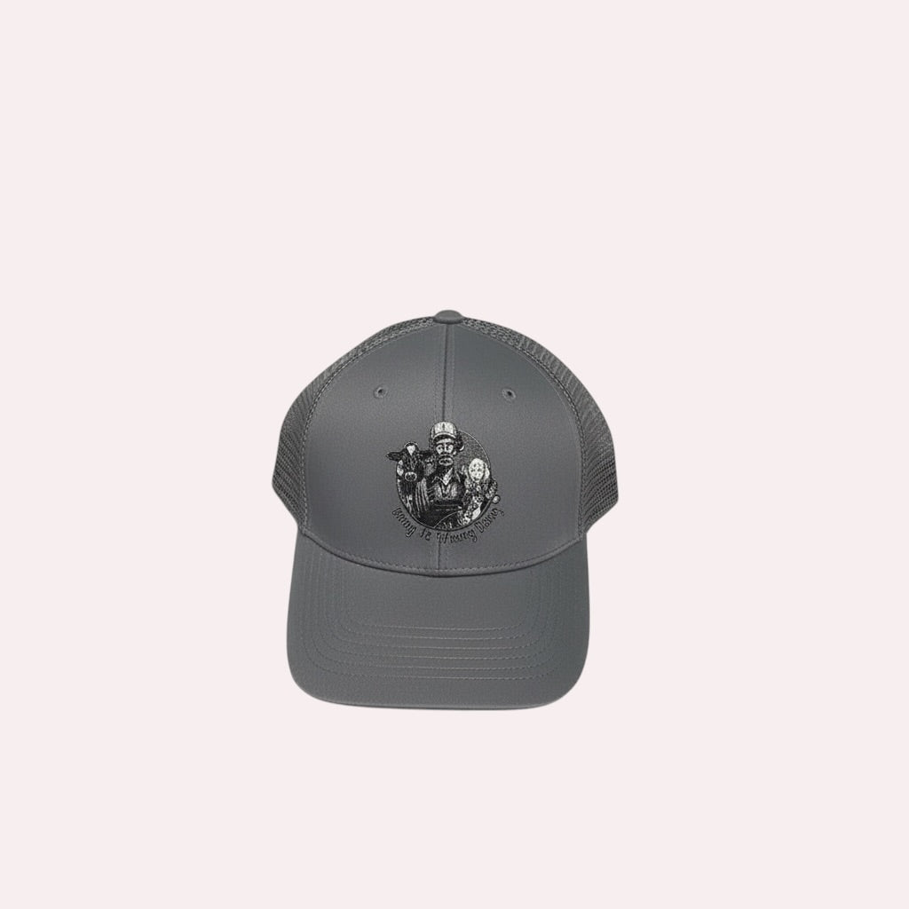 Doing It Wrong Dairy Hat- Black and White