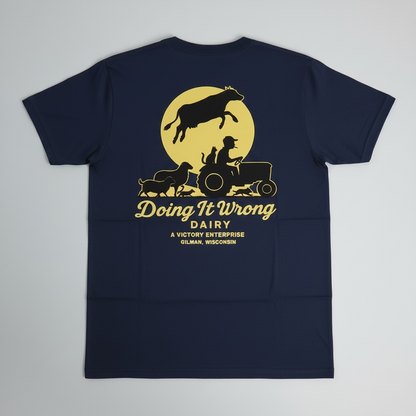 Doing It Wrong Dairy Enterprise Pocket T-Shirt